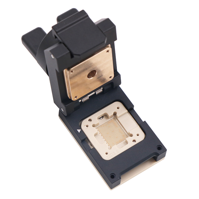 定制BGA507合金旋钮翻盖芯片测试座—BGA socket（定制品）