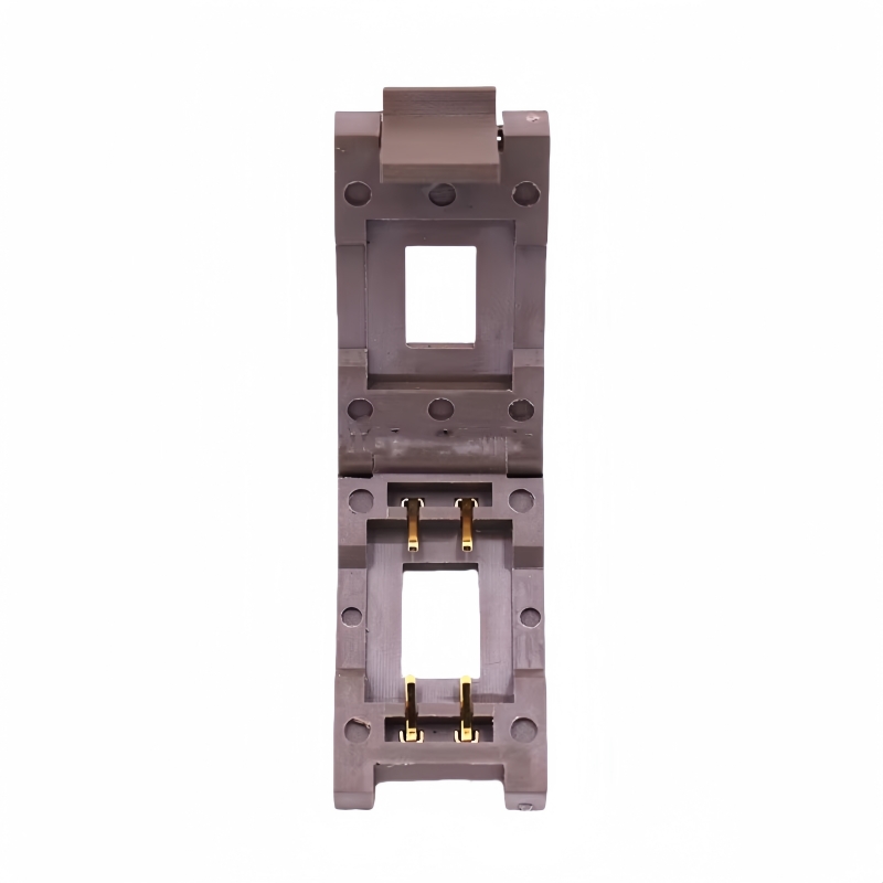 SMD-2(17.53*13.34)翻盖弹片老化测试座开 窗式式芯片高低温夹具
