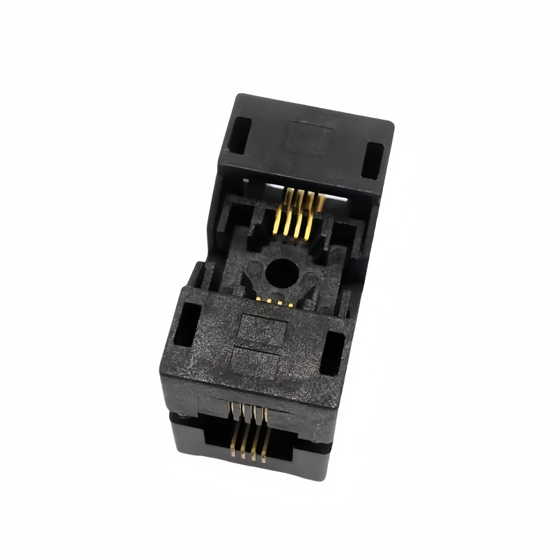 MSOP8-0.65下压弹片老化座 SSOP8测试插座 PSOP芯片烧写座 socket
